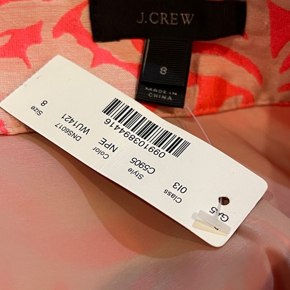 J Crew Lined Pink Nude and Neon Skirt   New - Picture 8 of 10